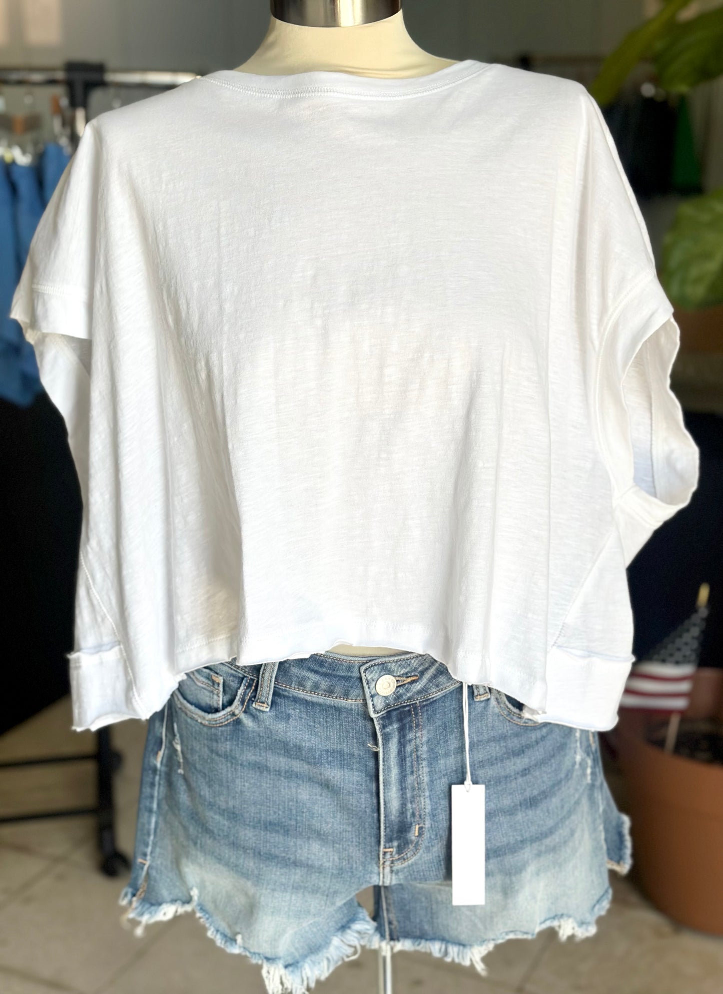 Open Back Flowy Crop