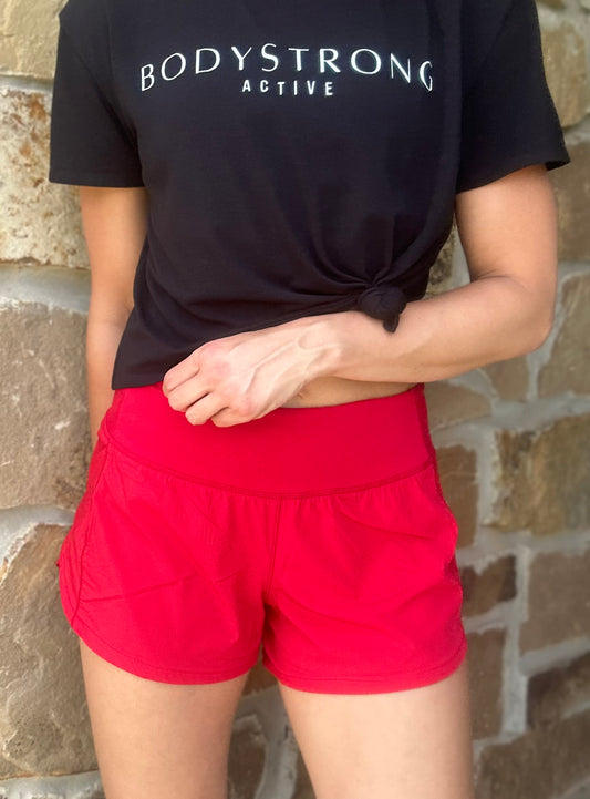 Red Track Short