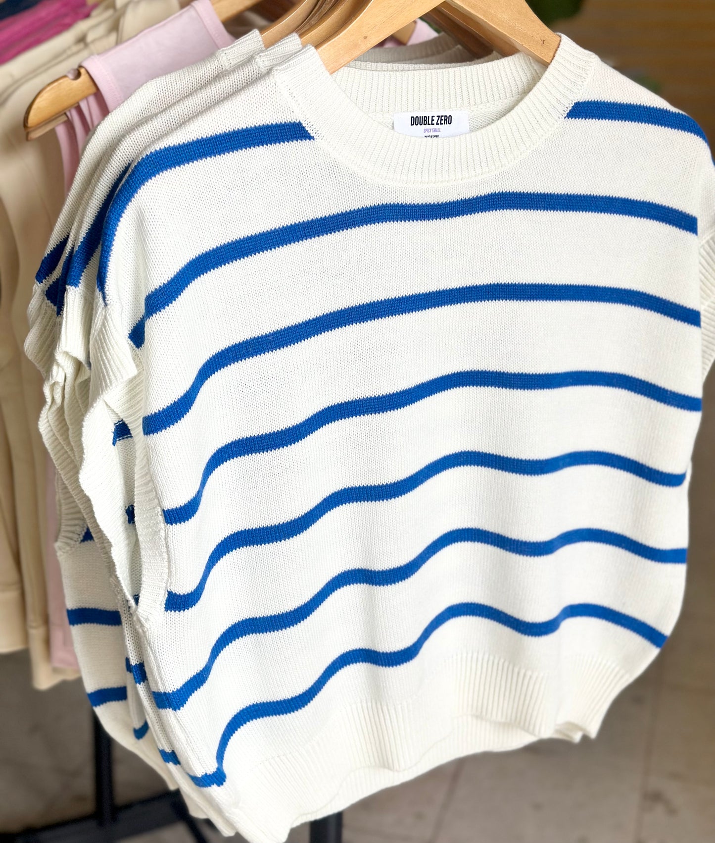 Blue Summer stripe pullover